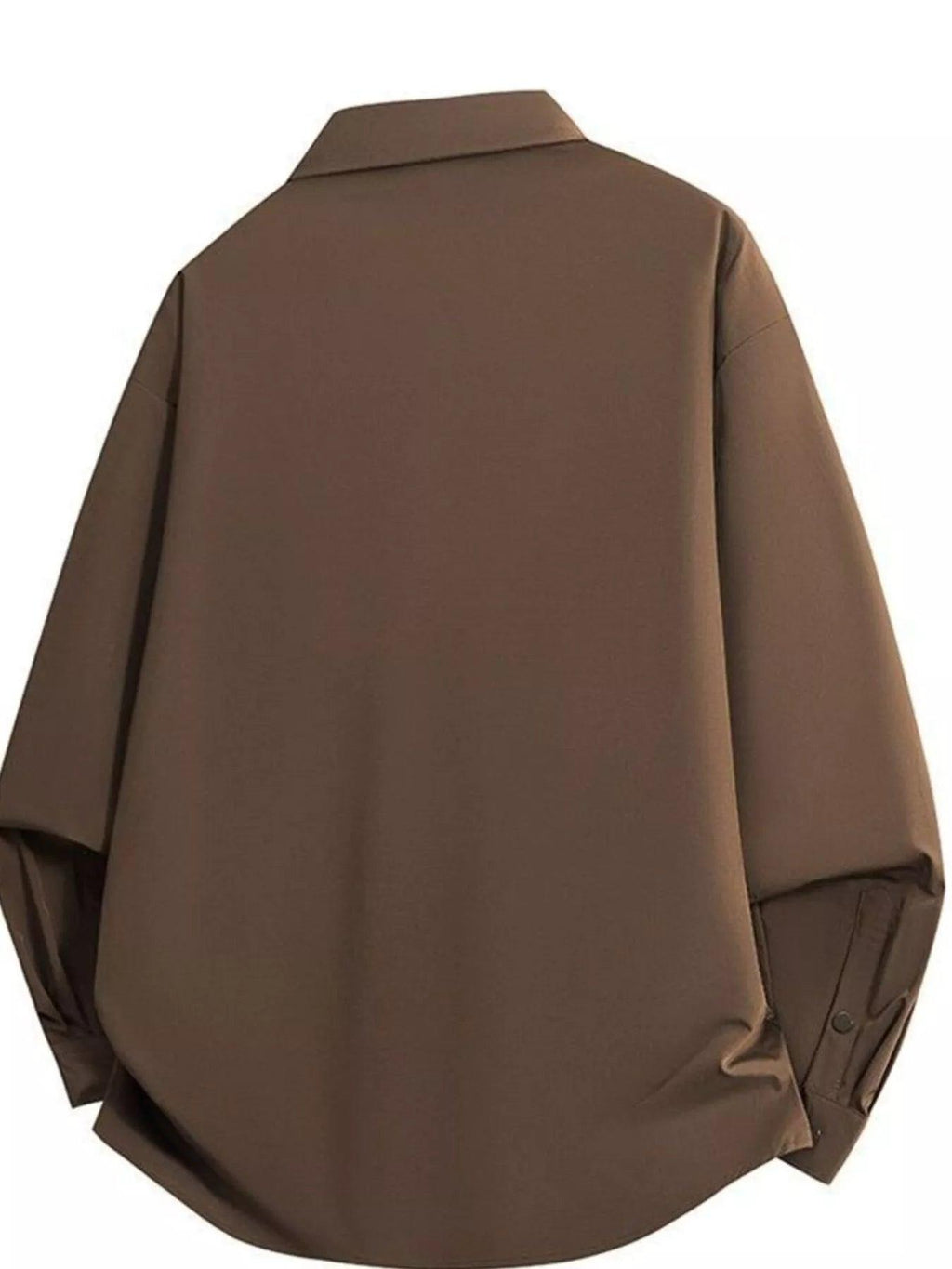 Snap-Down Long Sleeve Shacket trendy women's fashion | Sneha Styles